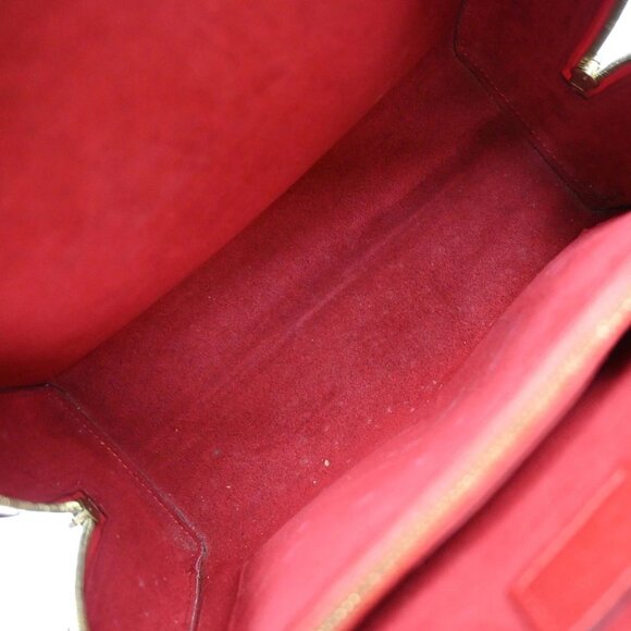 LOUIS VUITTON LV Logo Pont Neuf Hand Bag Epi Leather Red France - Picture 8 of 16